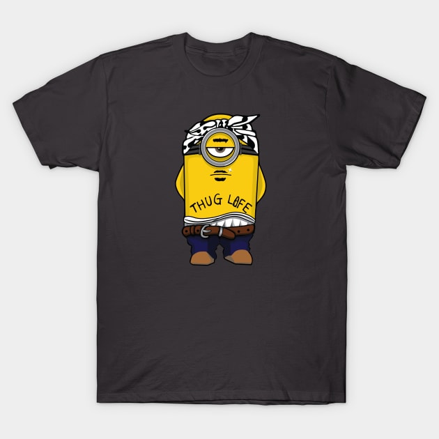 Minion Thug Life T-Shirt by WigleyAve